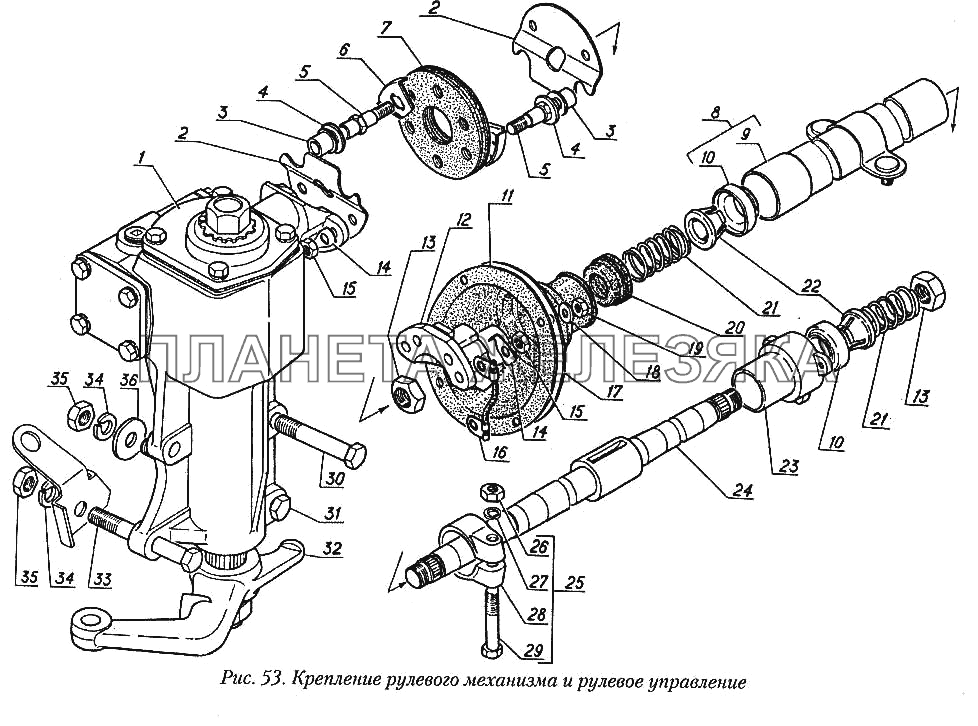 Газ 53 рулевое управление: Особенности и ремонт рулевого механизма ГАЗ-66, ГАЗ-53