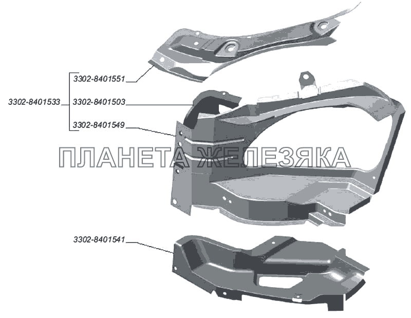 ремонтные вставки на газель 3302