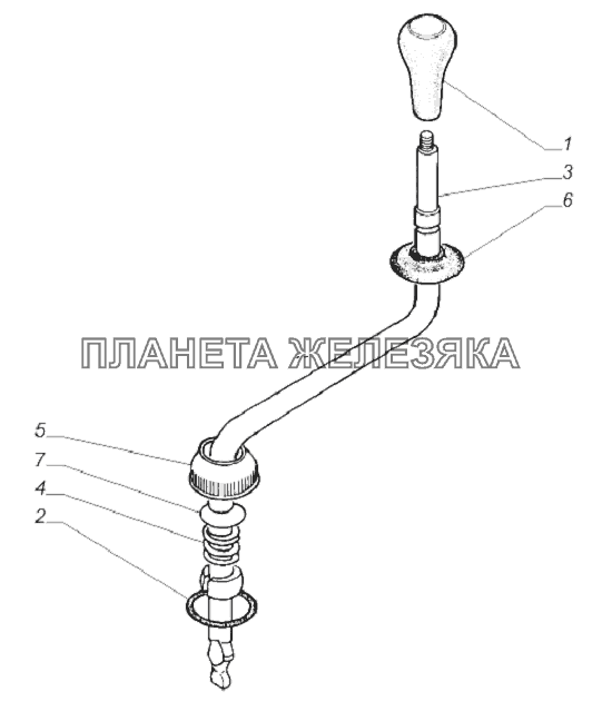 Схема коробки газ 3309