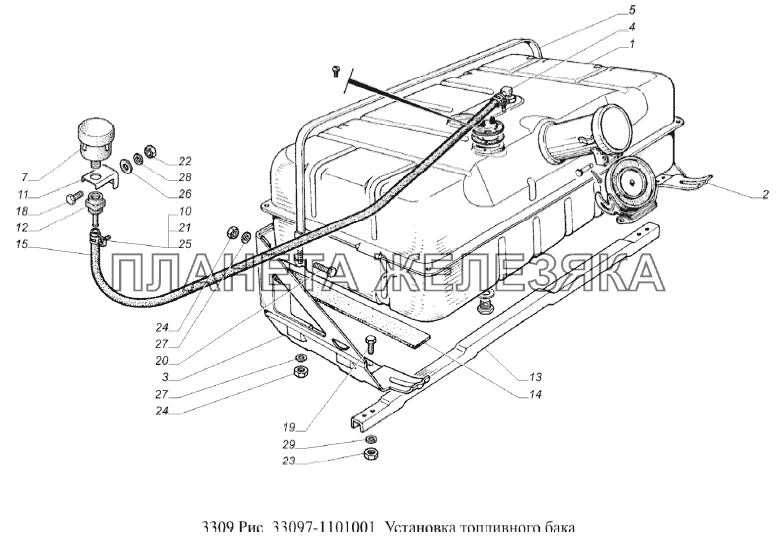 Влагоотделитель газ 3309 устройство схема