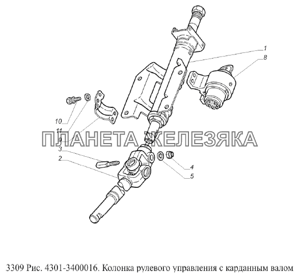 Гур газ 3309 устройство схема инструкция