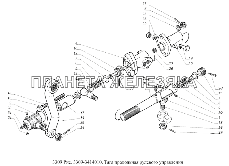 Гур газ 3309 устройство схема инструкция