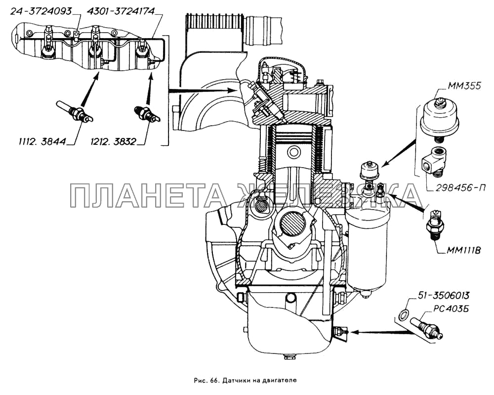 Сцепление газ 3309 д245 схема