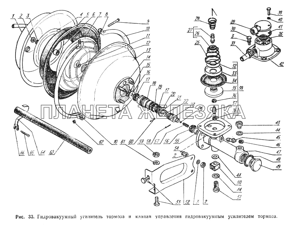 Вакуумный усилитель газ 53 схема