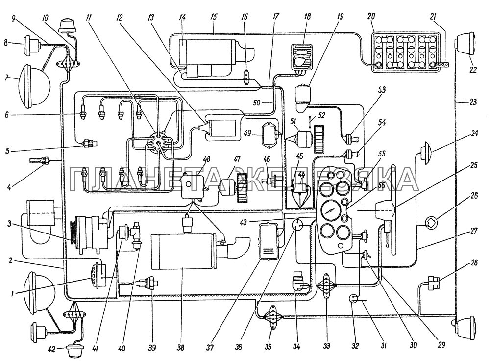Схема предохранителей газ 3309
