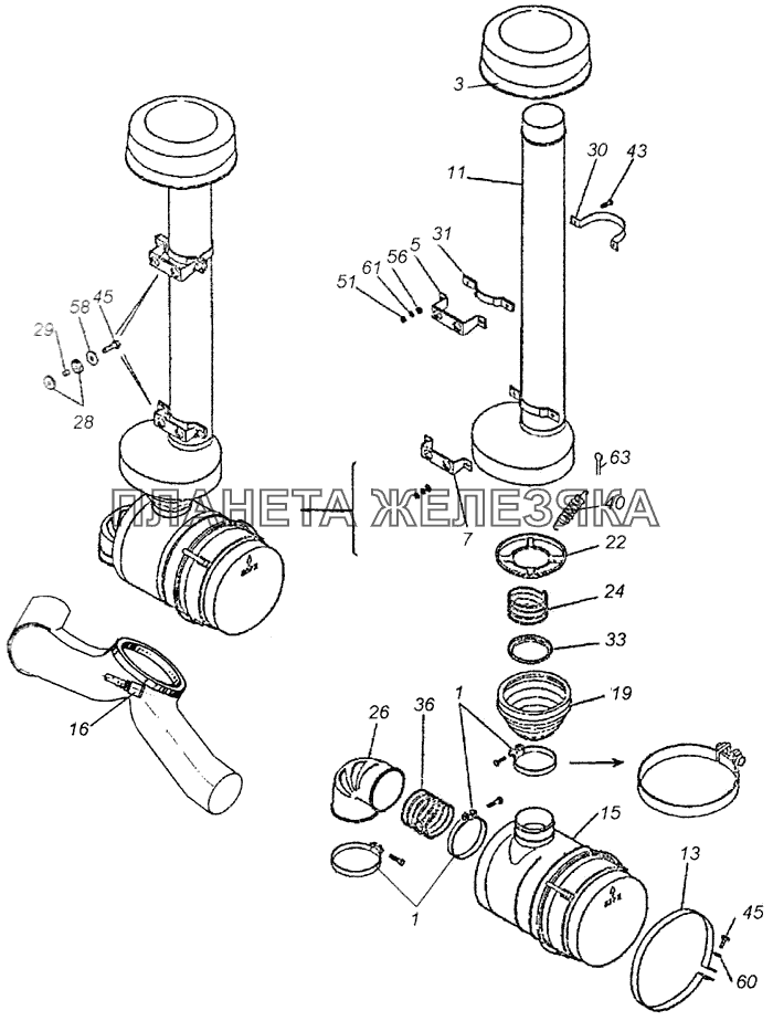 Фильтр воздушный камаз 43118. Фильтра на КАМАЗ 43118. Корпус воздушного фильтра КАМАЗ 43118 евро 5. Патрубок воздушного фильтра КАМАЗ 43118.