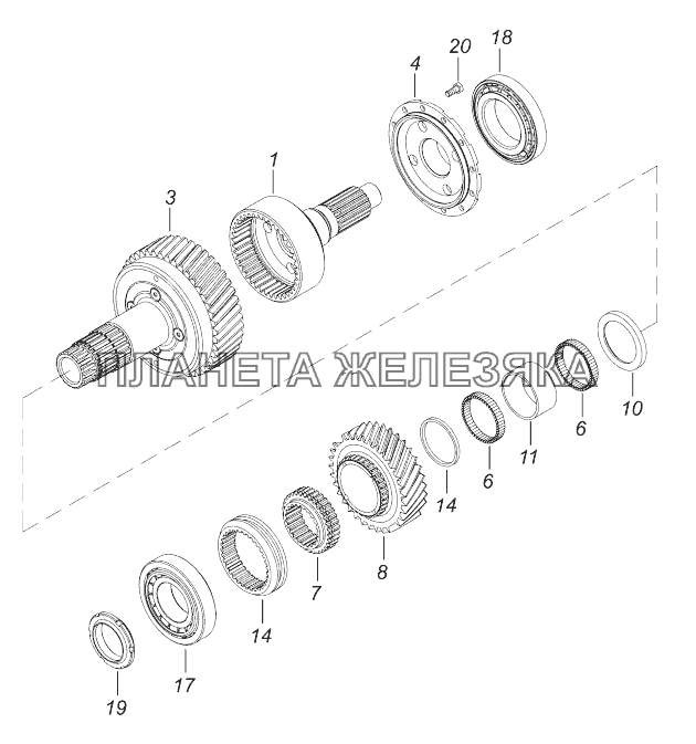 Раздатка камаз 4310 схема разборки