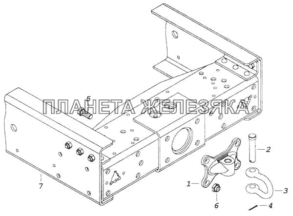 Буксировочная проушина камаз