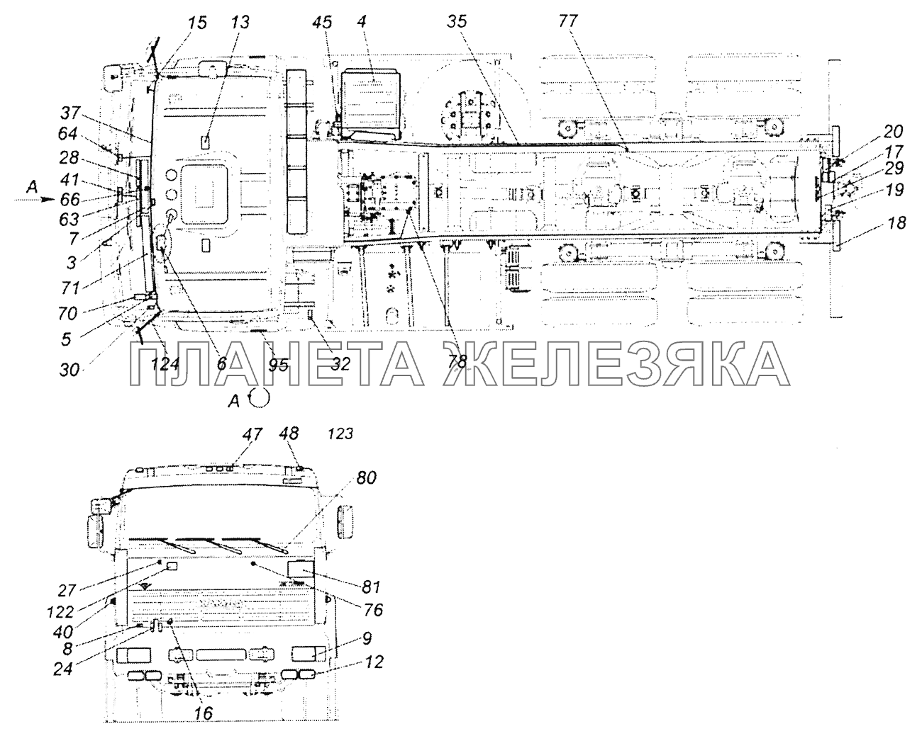 Камаз 53605 схема