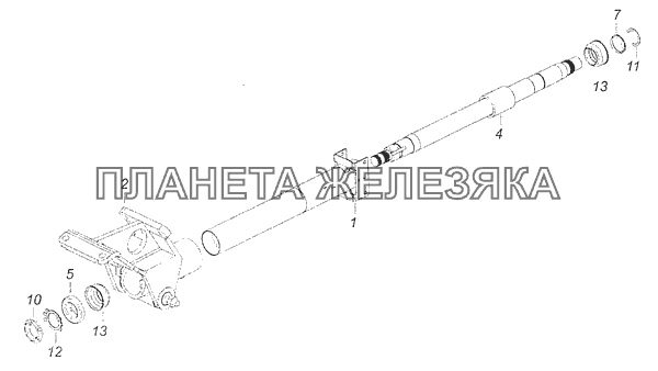 Рулевая колонка камаз 65115 схема