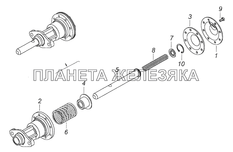 Межосевой дифференциал камаз 65115 схема