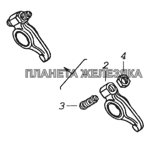 Коромысло клапана камаз