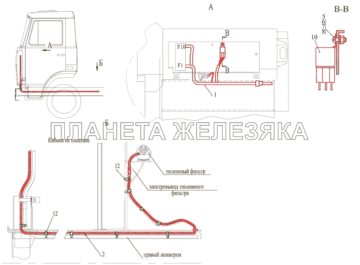 Маз зубренок схема электрическая