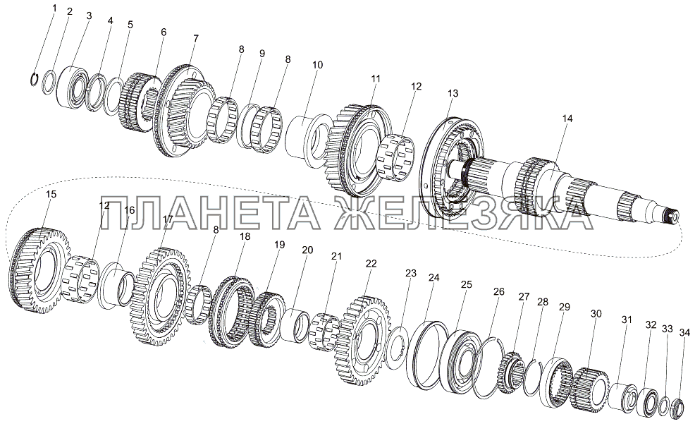 Кпп маз 202 схема