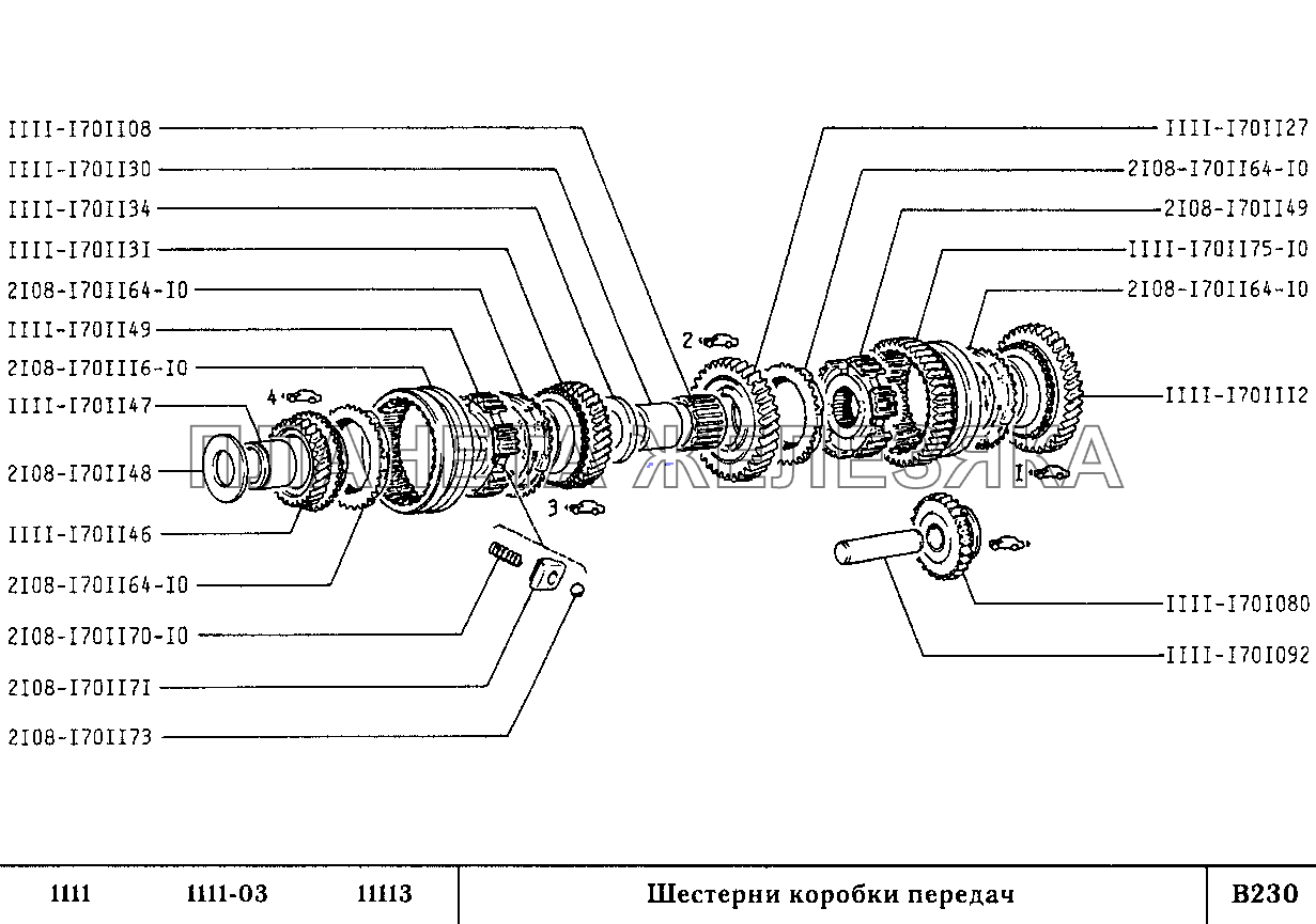 Схема коробки передач ваз 2108 5 ступенчатая