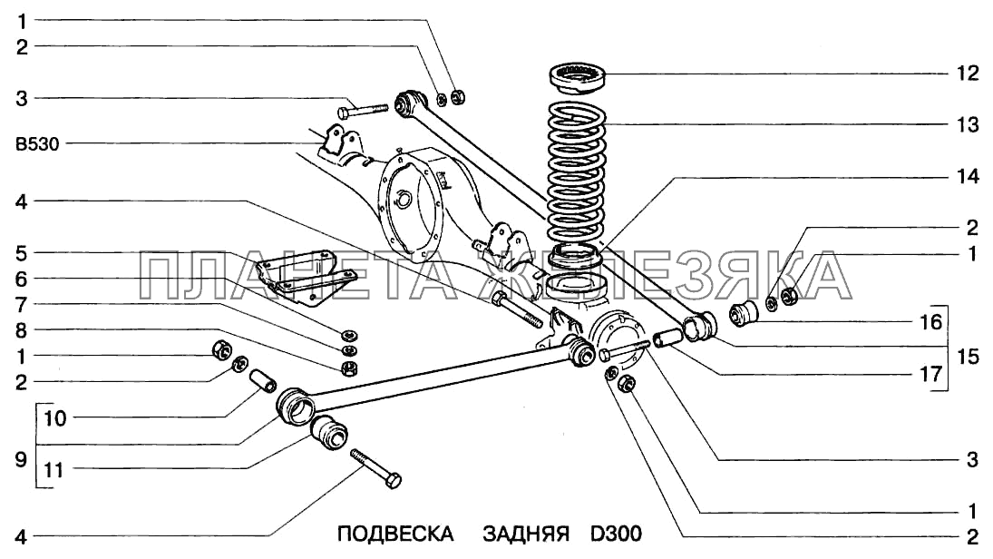 Ступица 2123 передняя схема