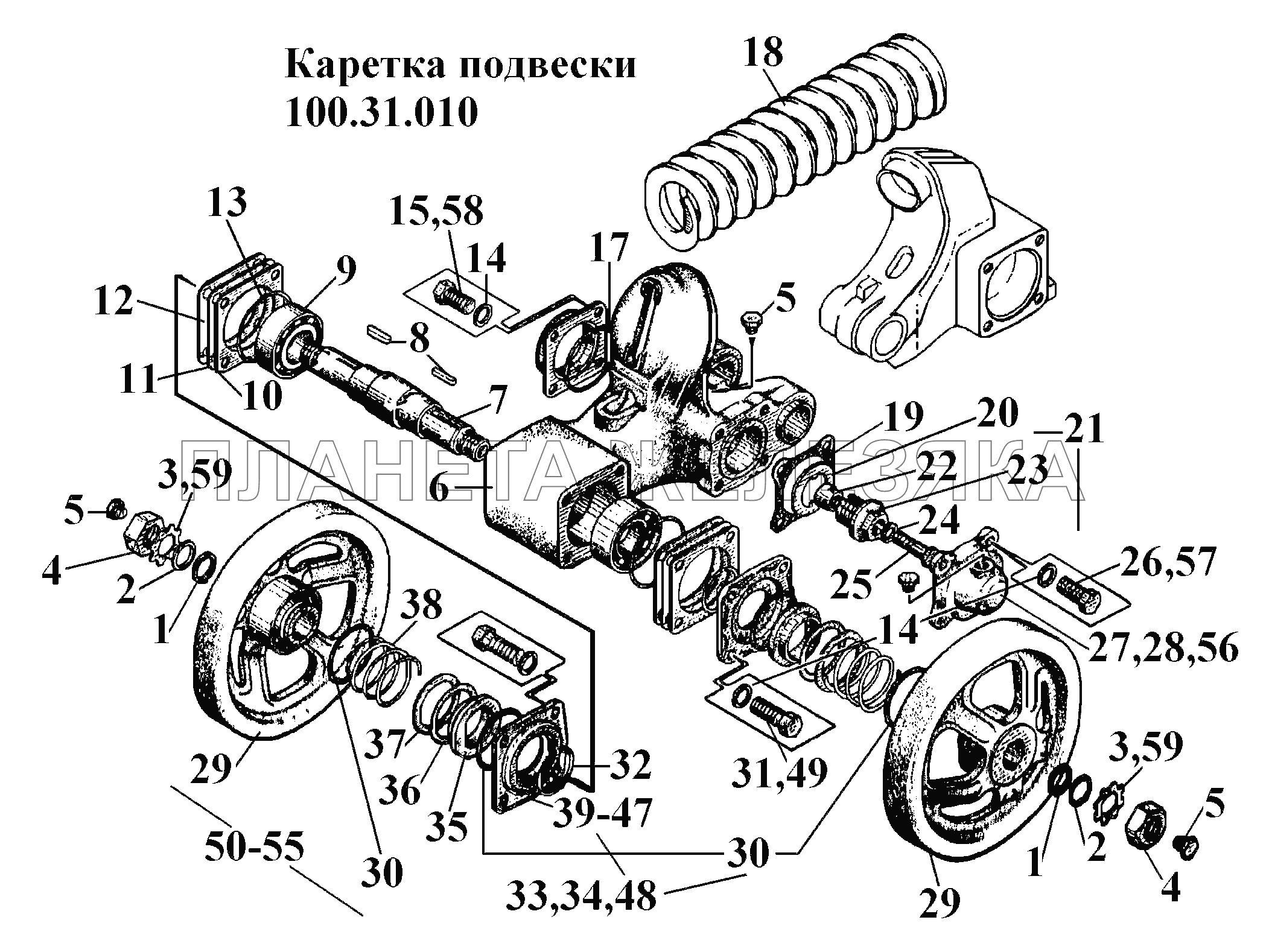 Каретка дт 75 схема сборки
